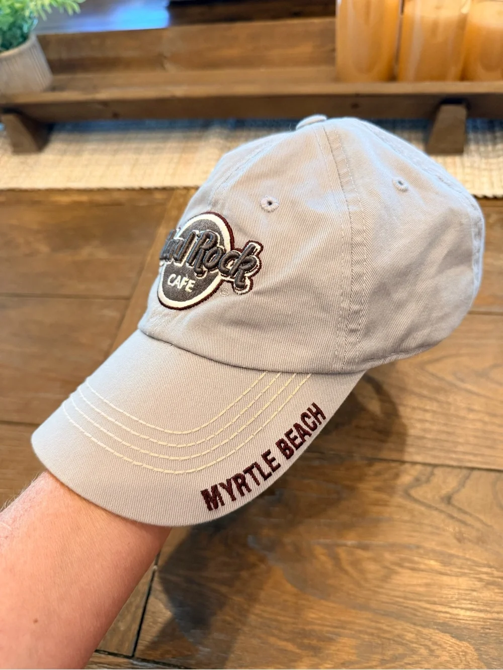 Hard Rock Cafe Women's Baseball Cap with Embroidered Logo
